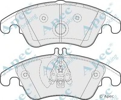 APEC BRAKING pad1620 -  Комплект тормозных колодок, дисковый тормоз